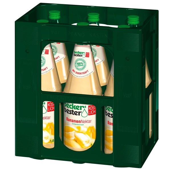 Bild von becker's bester Bananen Nektar  6 x 1L