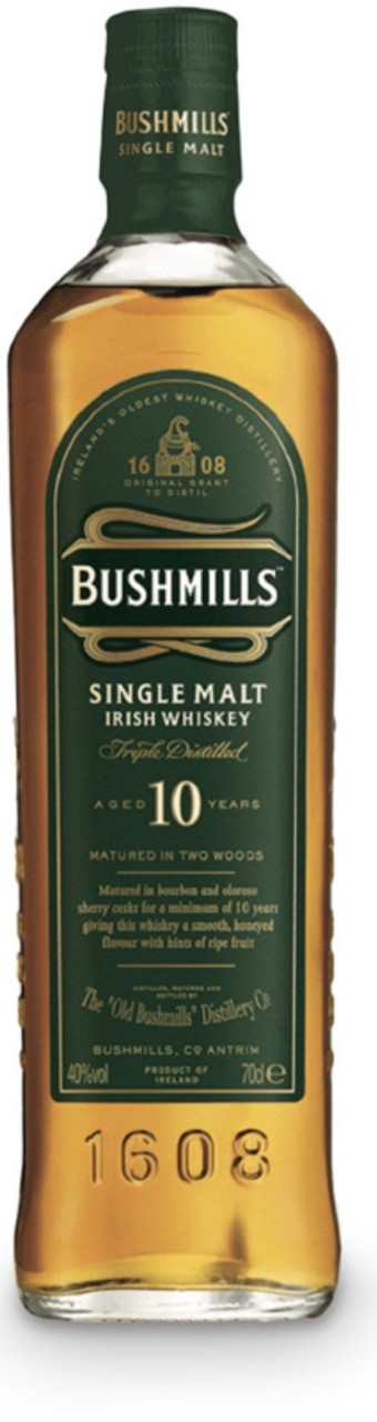 Bild von BUSHMILLS WHISKEY 10J     0,7L