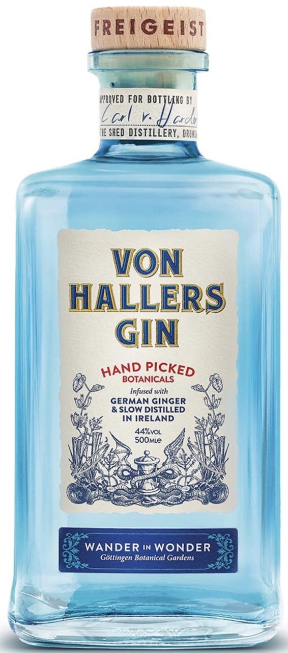 Bild von Von Hallers Gin 44% 0,5l