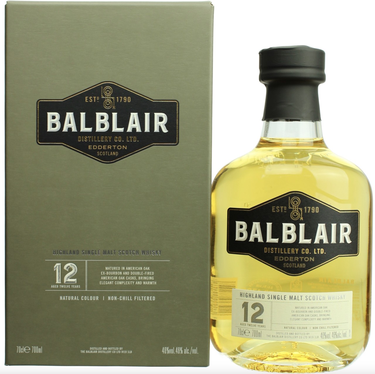 Bild von Balblair 12YO Single Malt Whisky46% 0,7l